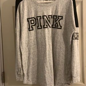 Gray VS pink long sleeve